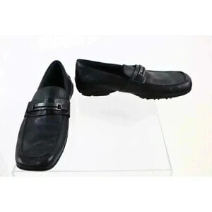 Calvin Klein black men’s leather loafer sz 10  M